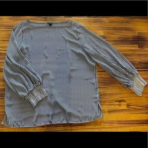 Ann Taylor Factory Pinstripe Blouse